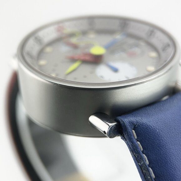 Alain Silberstein Krono Bauhaus Steel Gray Dial 40mm Automatic Men’s Watch - Picture 3 of 8